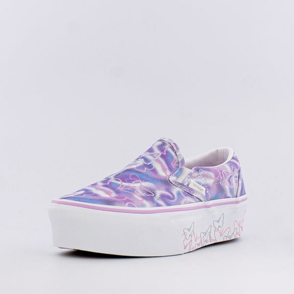 #40❤️ NWT VANS BUTTERFLY DREAMS CLASSIC SLIP-ON STACKFORM SNEAKERS - Picture 4 of 10